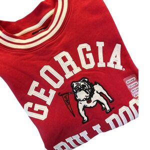 47 Brand Georgia Bulldogs Crewneck Sweatshirt Red Varsity Uga Mens 2XL New